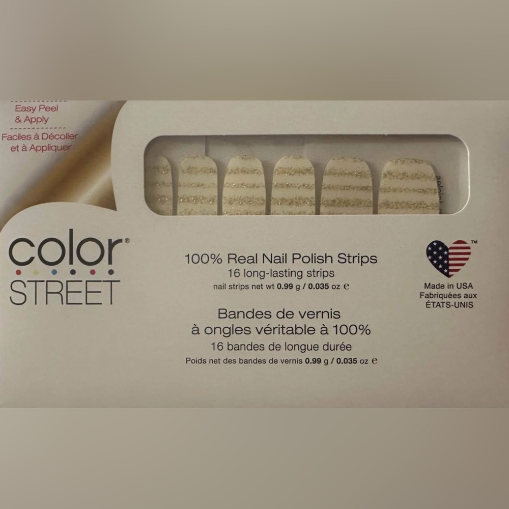 Color Street: Golden Icicles Nail Strips